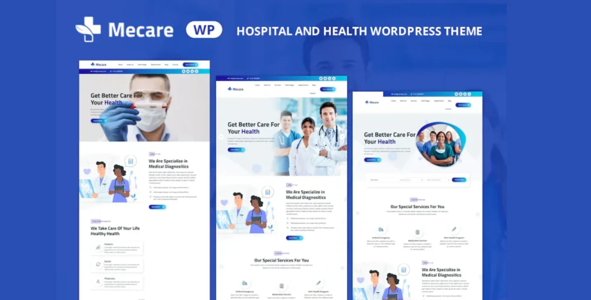 Mecare – Tema WordPress para Hospital e Saúde